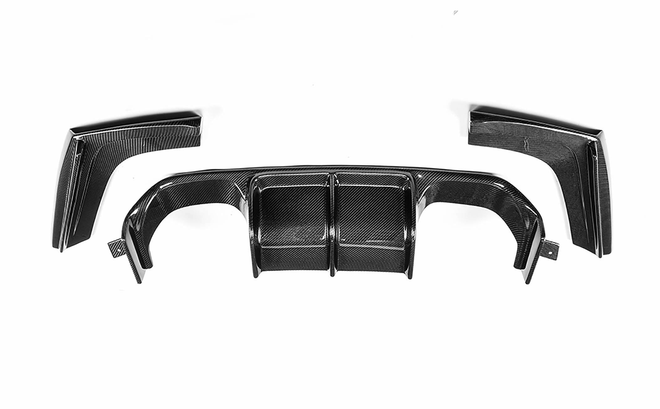 BMW M3 F80 M4 F82 F83 Carbon Fiber V Style Rear Bumper Diffuser