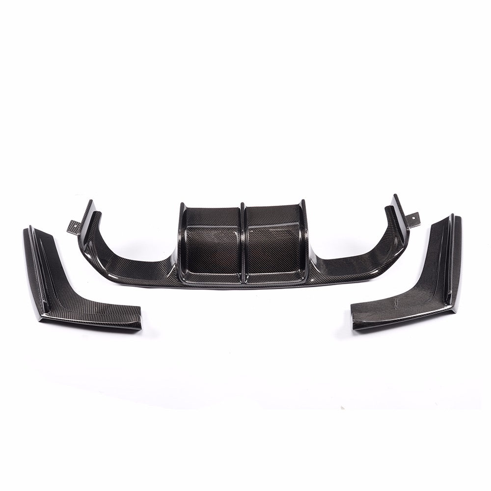 BMW M3 F80 M4 F82 F83 Carbon Fiber V Style Rear Bumper Diffuser